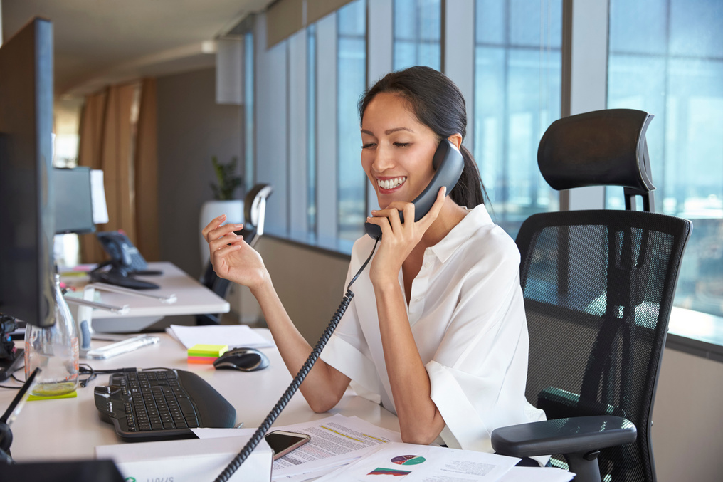 Businesswoman Making Phone Call